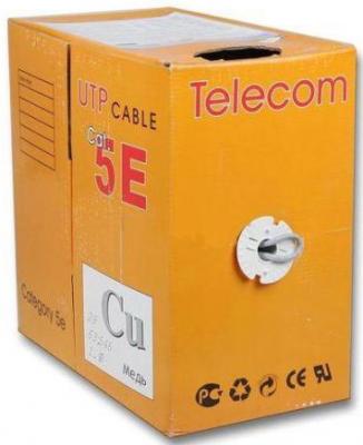 Кабель UTP 4 пары категория 5E Telecom UTP4-TC1000C5EP-CU-IS 305м
