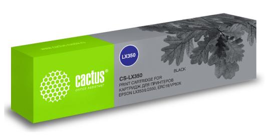 Картридж ленточный Cactus CS-LX350 для Epson LX350/LQ350/ERC19/VP80K черный