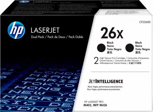 Набор картриджей HP CF226XD для HP LaserJet Pro M402, M426 18000стр Черный