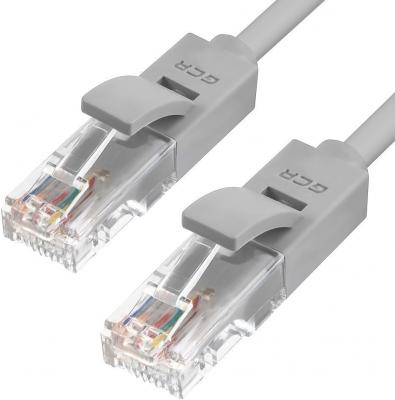 Greenconnect Патч-корд прямой 40.0m, UTP кат.5e, серый, позолоченные контакты, 24 AWG, литой, GCR-LNC03-40.0m, ethernet high speed 1 Гбит/с, RJ45, T568B