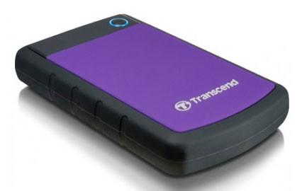Внешний жесткий диск Transcend 1Tb TS1TSJ25H3P 2.5" USB 3.0 черный/фиолетовый