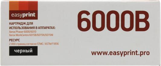 Тонер-картридж EasyPrint LX-6000B для Xerox Phaser 6000/6010N/WorkCentre 6015 2000стр Черный