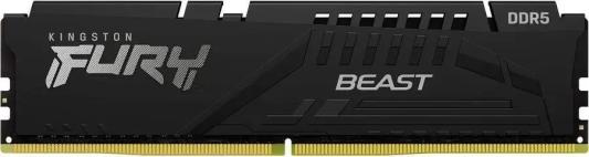 Оперативная память для компьютера 16Gb (1x16Gb) PC5-48000 6000MHz DDR5 DIMM CL36 Kingston Fury Beast EXPO KF560C36BBE-16