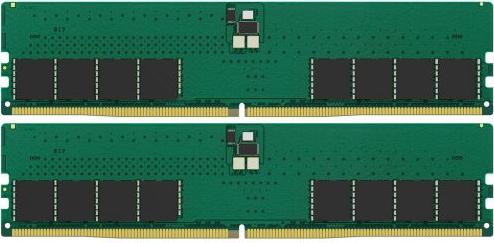 Оперативная память для компьютера 64Gb (2x32Gb) PC5-44800 5600MHz DDR5 DIMM CL46 Kingston ValueRAM KVR56U46BD8K2-64