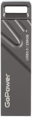 Флеш-накопитель GoPower TITAN 256GB USB3.0 металл черный графит (1/50/1000)