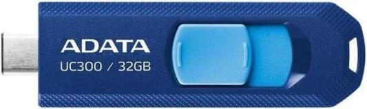 Флеш Диск A-DATA 32GB <ACHO-UC300-32G-RNB/BU> UC300, USB 3.2/TypeC, синий/голубой