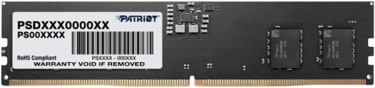 Оперативная память для компьютера 32Gb (1x32Gb) PC5-41600 5200MHz DDR5 DIMM CL42 Patriot Signature PSD532G52002